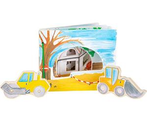 Small Foot Interactive Construction Site Wood Picture Book