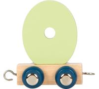 small foot Letters Train Polar O, Wood, Custom combinable Wooden Train for Decor or as a Gift, 12585