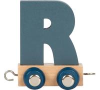 small foot Letters Train Polar R, Wood, Custom combinable Wooden Train for Decor or as a Gift, 12588