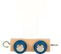 small foot Letters Train Polar T, Wood, Custom combinable Wooden Train for Decor or as a Gift, 12590