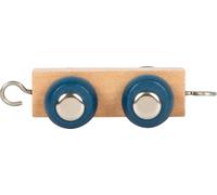 small foot Letters Train Polar Trailer Natural, Wood, Custom combinable Wooden Train for Decor or as a Gift, 12598