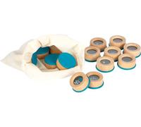 Small Foot Listening Memory Sensory, kids' acoustic sensory game, 16 filled wood containers, ages 3+ years, 12468