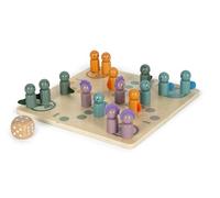 small foot Ludo „Dino“, Gesellschaftsspiel aus FSC® 100%-zertifiziertem Holz, Brettspiel für Kinder ab 4 Jahren, 12619
