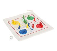 Small Foot Ludo Wood, FSC 100% Certified, Board Game for Travel, in Practical Bag, from 3 Years, 12022 Toy, Multi-Coloured