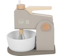 small foot Mixer Set grey tasty, wood, 2-in-1 machine w/hand/stand mixer, kitchen play set for ages 3+ years, 12679