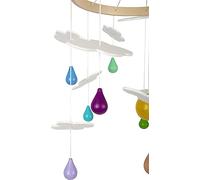 small foot Mobile Rainbow made of wood, decoration in child-friendly design, for toddlers and babies, 12335