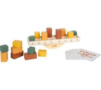 small foot Montessori Balance Game, 100% FSC-certified wood, 16 colour blocks, templates, seesaw, for ages 3+ yrs, 12745