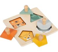 small foot Montessori Shape and Motif Puzzle, made from FSC® 100% certified wood, for ages 12+ months, 12769
