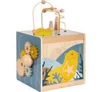 Small Foot Motor Activity Cube Seaside, wood, versatile motor activity toy for toddlers, ages 12+ months, 12393
