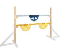 small foot Obstacle for Kids, made of wood, outdoor exercise toy for playing horse and hobby-horsing, 12398