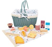 small foot Picnic Basket "tasty", accessories for play kitchens & stores, role-playing toy for kids aged 3+ years, 12325