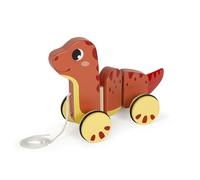 Small Foot Pull-Along Toy Dino, pull-along toy made of FSC® 100%-certified wood, for kids aged 12+ months, 12613