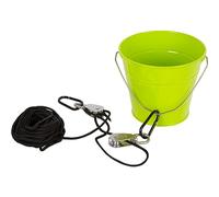 Small Foot Pulley with metal bucket, tree house/play tower accessories, garden toys for children aged 3 and up, 11905 game tools, multicolor