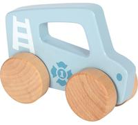 small foot Push-Along Car blue, wood, 2-in-1 grasping toy car, motor activity toy for babies aged 6+ months, 12710