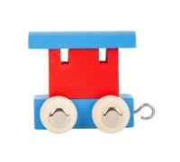 Small Foot Red & Blue Wooden Train Rear Wagon Small Foot Multicolor