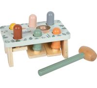 small foot "Safari" hammering game made from FSC® 100% certified wood, robust motor skills toy with hammer and wooden sticks, for children aged 12 months and up, 12740