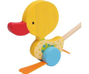 small foot Schiebetier Watschel-Ente aus Holz, Lauflernhilfe für die ersten Gehv
