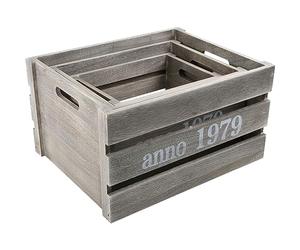 Small Foot Shabby Chic Wooden Crate, Brown