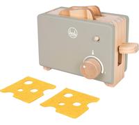 small foot Toaster Set grey tasty, wood, role play toy w/pop function, play kitchen add-ons, for ages 3+ years, 12681