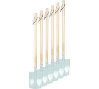 small foot Spades, set of 6, light blue, wood and metal, child-friendly gardening tools for kids aged 3+ years, 12545