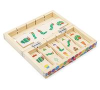 Small Foot 11342 The Very Hungry Caterpillar Picture Sorting Box, Wooden Coordination Game in Transport Box for On the Go