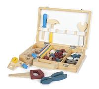 Small Foot Tool Kit Workshop, with wooden tools and accessories, for kids aged 3+ years old, 12556