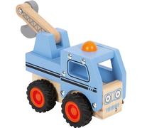 small foot Tow Truck made of FSC® 100%-certified wood, toy car with moving crane, for ages 18+ months, 12446