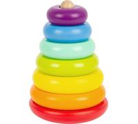 Small Foot Tower Rainbow Motor Skills Classic Wooden Colourful Stack (US IMPORT)