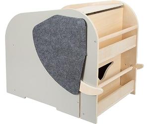 Small Foot Toy Box Elephant with Seat and Wheels Wildlife, modern storage box for kids aged 3+ years old, 12423