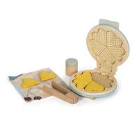 Small Foot Waffle Iron Set tasty, wood, play kitchen accessories, kitchen play set for kids aged 2+ years, 12492