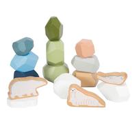 Small Foot Wooden Balance Stones Arctic, FSC® 100%-certified wood, stacking game for kids aged 12+ months, 12440
