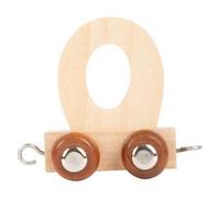 Small Foot Wooden Letter Train Letter O Set of 12 Natural