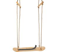 Small Foot Wooden Skateboard, w/Hand Grips, Adjustable Height, for Swinging While Standing or Seated, 3+ yrs, 12091, Wood, Multicolor, max. Load Capacity 100 kg