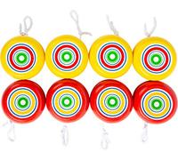 Small Foot Yo-Yo Yellow & Red Wooden Game Classic for Motor Skills 8 Pieces for Young and Old 2935