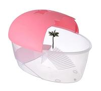 Small For Turtle For Container House Semi-Closed Detachable Habitat With Baking Island Clear Bre