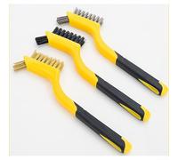 Small Format Wire Brush Featuring For Stainless Steel Brass and Nylon Filaments for Rust Removal Polishing and Detail Cleaning Jobs (Stainless steel)