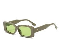 Small Frame Square Trend Men And Women Sunglasses Shopping Sports Driver Sun Glasses(Green)