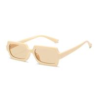 Small Frame Women's Commuter Sunglasses Vacation Shopping Men's Driving Sun Glasses(Beige)
