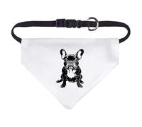 Small 'French Bulldog Sitting' Dog/Cat/Pet Bandana (PD00062575)