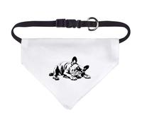 Small 'French Bulldog Sleeping' Dog/Cat/Pet Bandana (PD00063153)