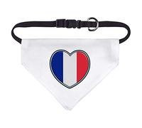 Small 'French Flag Heart' Dog/Cat/Pet Bandana (PD00038743)