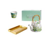 Small fresh hand-painted kettle | household handmade creative high-temperature tableware-The