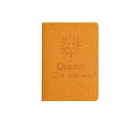 Small Fresh Printed Notebook Student Literary Diary-Orange A6