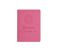 Small Fresh Printed Notebook Student Literary Diary-Pink A6