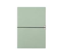 Small Fresh Soft Leather Strap Diary Simple Personalized Notebook-Green A5