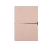 Small Fresh Soft Leather Strap Diary Simple Personalized Notebook-Pink A5
