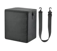 Small Fridge Case | Portable Freezer Protector| Fridge Travel Bag | Insulated Nylon Organizer with Zipper and Adjustable Shoulder Strap | Multi-Purpose Black Bag for Makeup, Travel, and Home Use