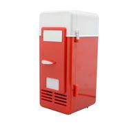 Small Fridge, Little Fridges, 7.68x3.74x3.74In USB Compact Portable Plug in Appliance, Double Function Cooler Warmer, Beverage Chiller Refrigerator for Living Room, Bedroom, Dorm