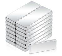 Small Fridge Magnets, 30x10x3mm Strong Strips Neodymium Magnets for Whiteboards, Heavy Duty Rare Earth Bar Magnet for Crafts, Photos, Tools, Arts, Hobbies, DIY, Notice Board