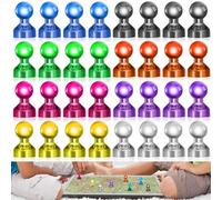 Small Fridge Magnets For Whiteboard, 32 Pcs Colourful Magnetic Push Pins Set, Strong Magnetic Pins With A Box, Magnet For Refrigerator, White Board, Notice Board, Home, School, Office (8 Colors)
